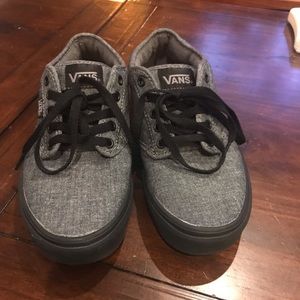 Vans grey mens size 8
